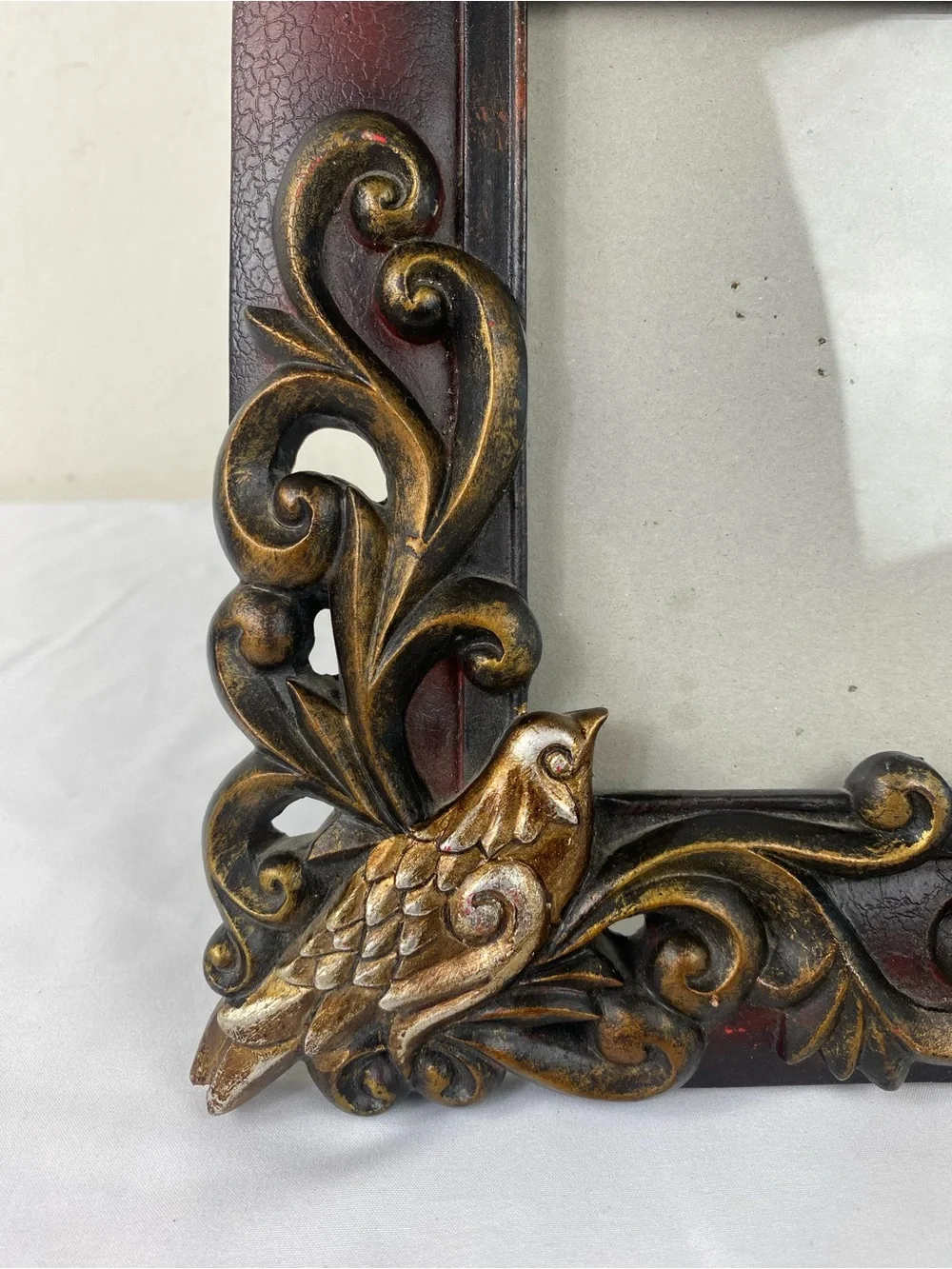 Ornate Red and Gold Decorative Photo Frame - Home Accents 4x6